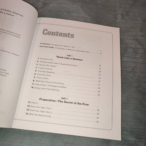 Book How to Shoot Video That Doesn't Suck Film Maker Guide Steve Stockman - Picture 8 of 14